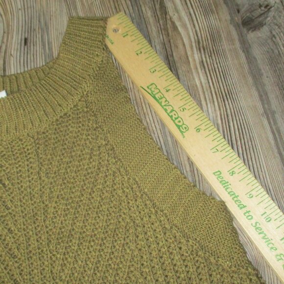 Nine West High-Neck Cutaway Sweater Tank NWT Olive Sz XS Grunge Boho Fall Cute - Picture 11 of 13